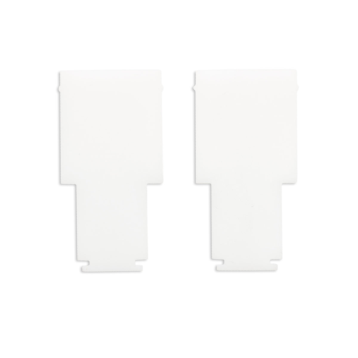 Track48 | Railaccessoire | eindkap binnen | voor rail H50 met COVER | wit | 2 stuks
