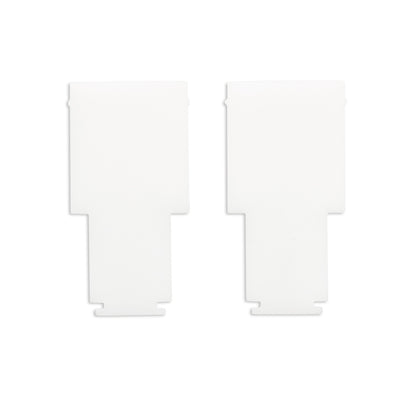 Track48 | Railaccessoire | eindkap binnen | voor rail H50 met COVER | wit | 2 stuks