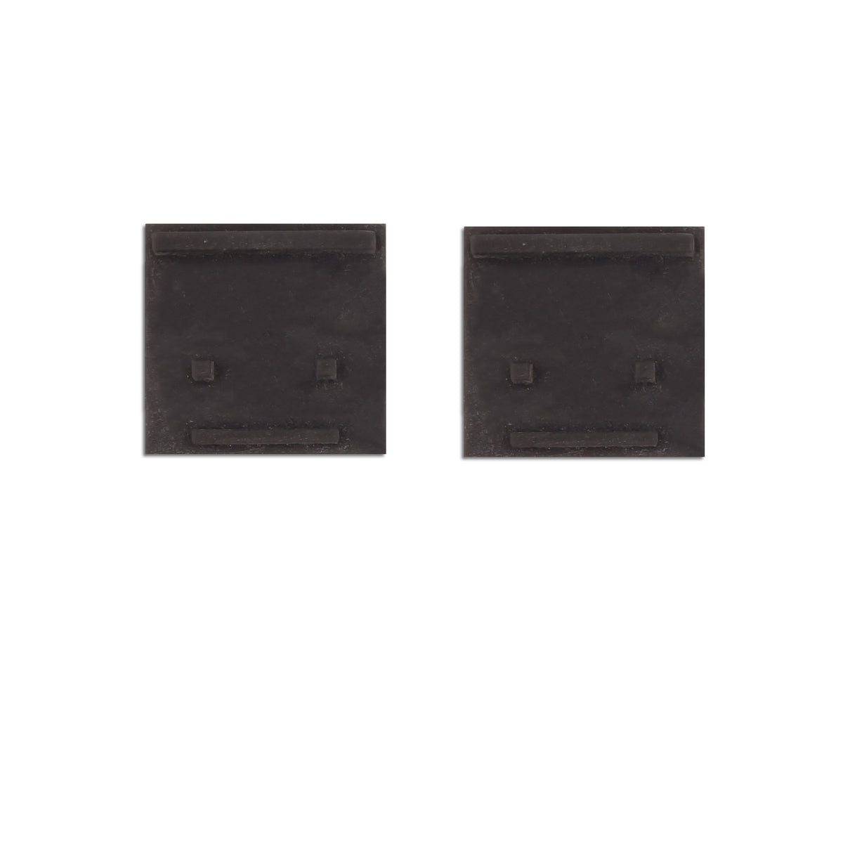 Track48 | Railaccessoire | eindkap buiten | rail Flat H25 met COVER | zwart | 2 stuks