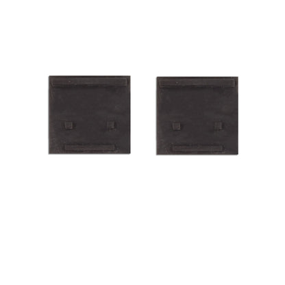 Track48 | Railaccessoire | eindkap buiten | rail Flat H25 met COVER | zwart | 2 stuks