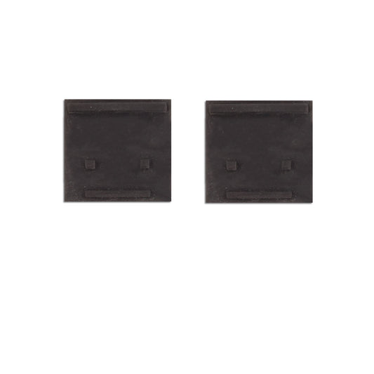 Track48 | Railaccessoire | eindkap buiten | rail Flat H25 met COVER | zwart | 2 stuks