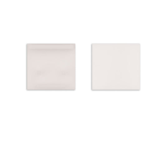 Track48 | Railaccessoire | eindkap buiten | rail Flat H25 met COVER | wit | 2 stuks