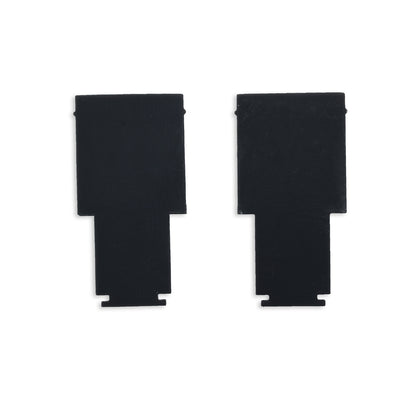 Track48 | Railaccessoire | eindkap binnen | rail H50 met COVER | zwart | 2 stuks