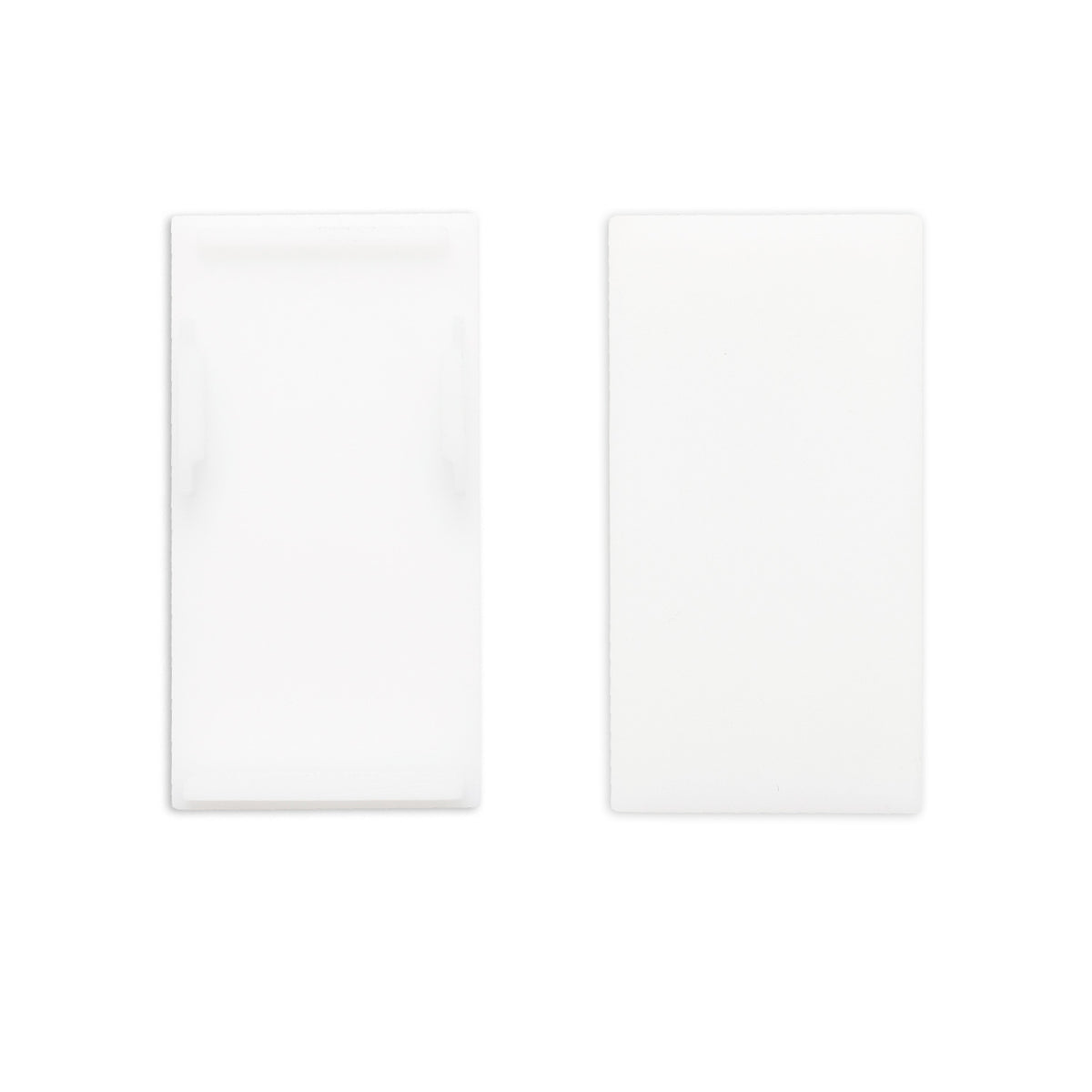 Track48 | Railaccessoire | eindkap buiten | rail H50 met COVER | wit | 2 stuks