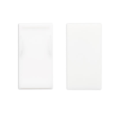 Track48 | Railaccessoire | eindkap buiten | rail H50 met COVER | wit | 2 stuks