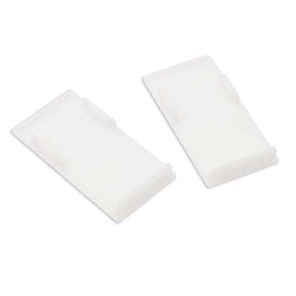 Track48 | Railaccessoire | eindkap buiten | rail H50 met COVER | wit | 2 stuks