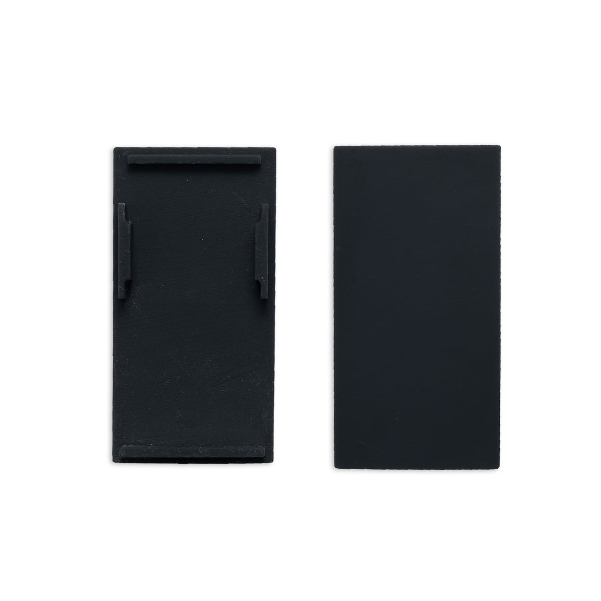 Track48 | Railaccessoire | eindkap buiten | rail H50 met COVER | zwart | 2 stuks