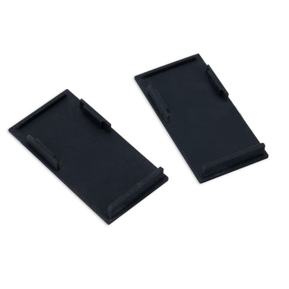 Track48 | Railaccessoire | eindkap buiten | rail H50 met COVER | zwart | 2 stuks