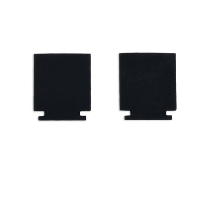 Track48 | Railaccessoire | eindkap binnen | rail Flat H25 met COVER | zwart | 2 stuks