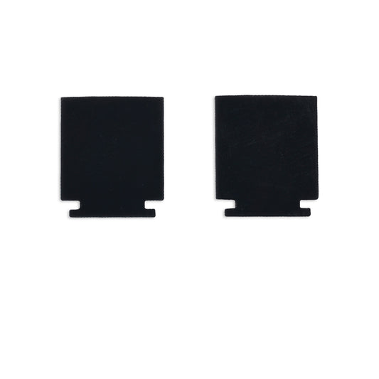 Track48 | Railaccessoire | eindkap binnen | rail Flat H25 met COVER | zwart | 2 stuks