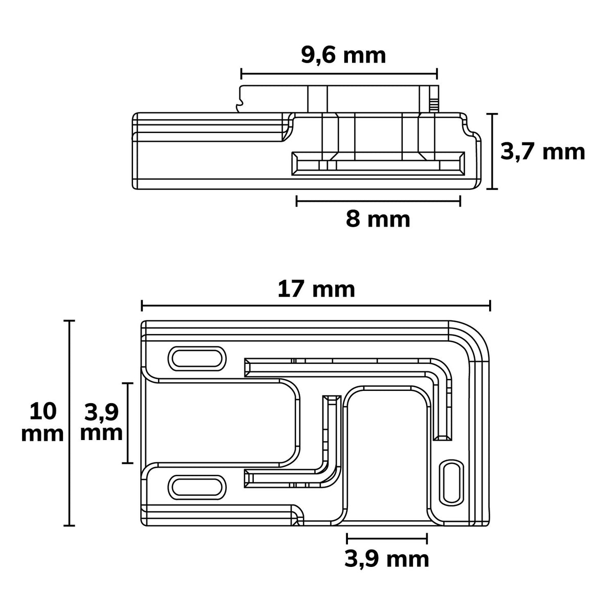 K3-208 | Connector | 90° | 2-polig | IP20 | 8mm