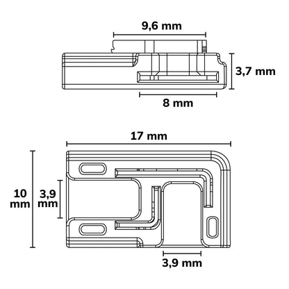 K3-208 | Connector | 90° | 2-polig | IP20 | 8mm