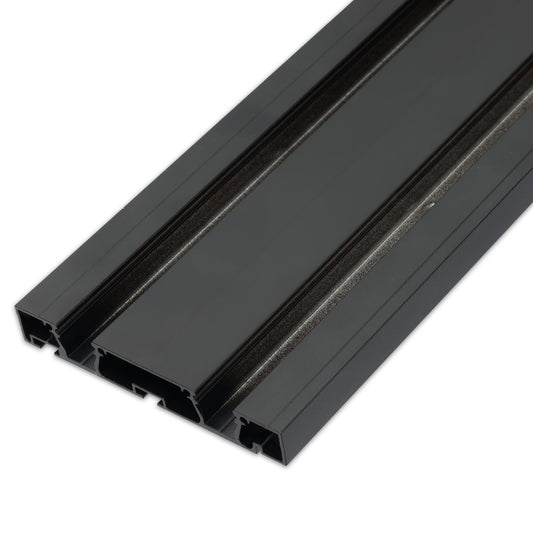 Curtain10 Double | Aluminium profiel | gordijnprofiel | zwart RAL 9005 | 200cm