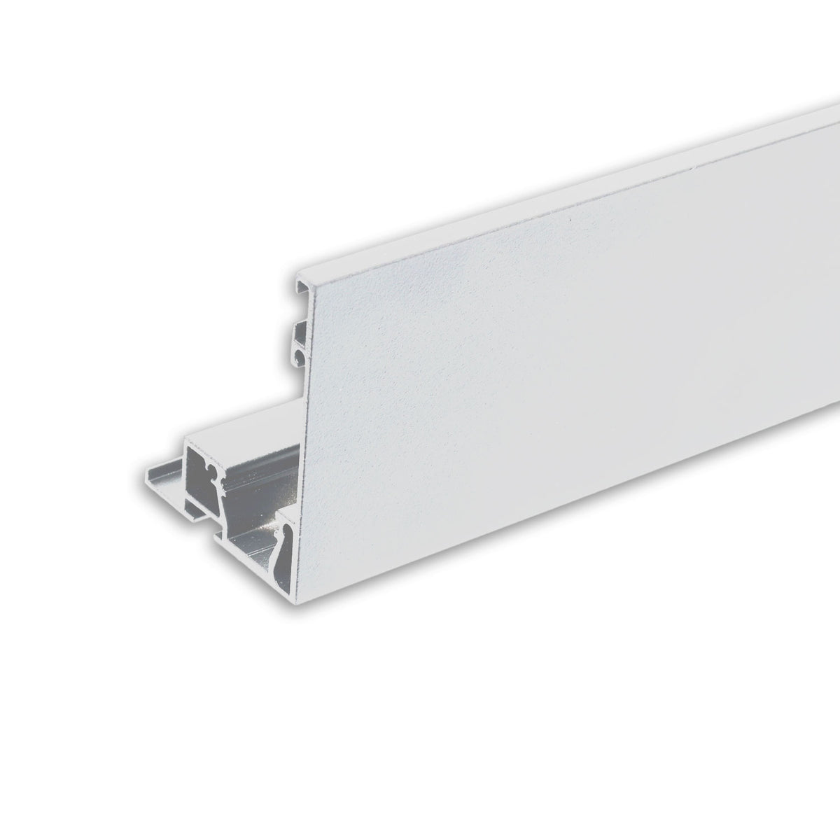 VISOR | Aluminium profiel | gordijnrailafdekking met lichtlijn | wit RAL 9010