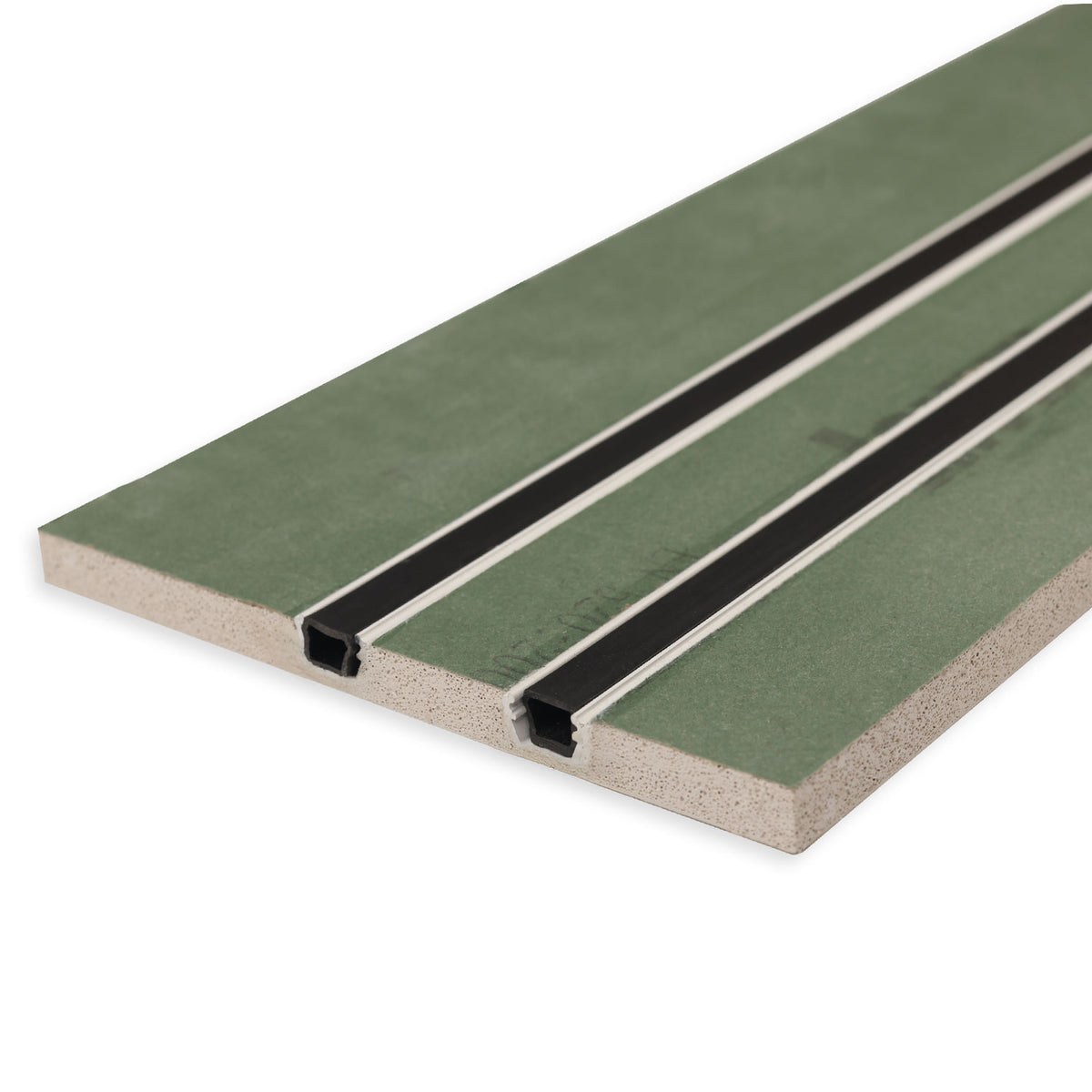 Plaster 10 Double | Aluminium profiel | gipsplaat 12,5mm vochtbestendig | 200cm