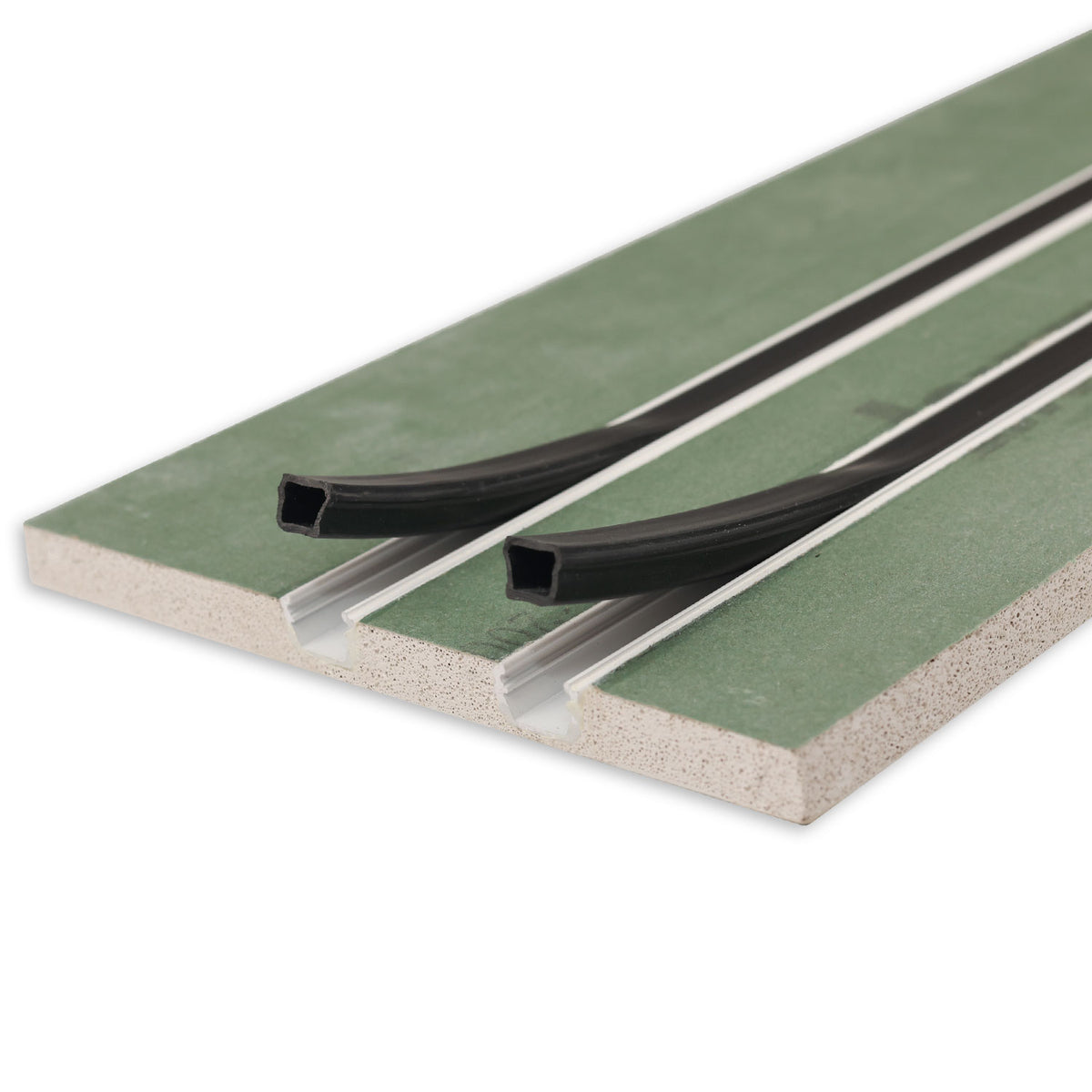 Plaster 10 Double | Aluminium profiel | gipsplaat 12,5mm vochtbestendig | 200cm