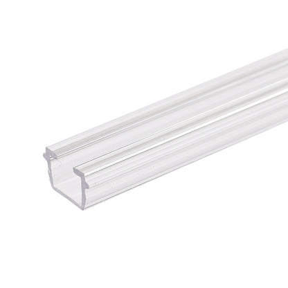 Profielaccessoire | gordijninleg transparant | binnenmaat 9,7x6,5mm | sleuf 6mm
