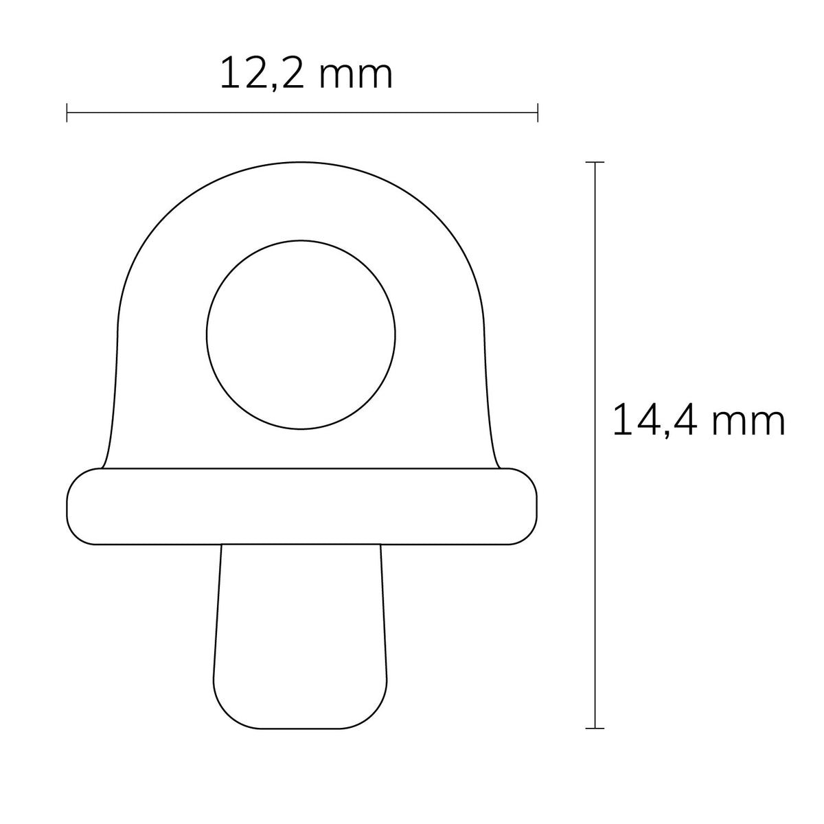 Profielaccessoire | eindstop voor gordijnrail