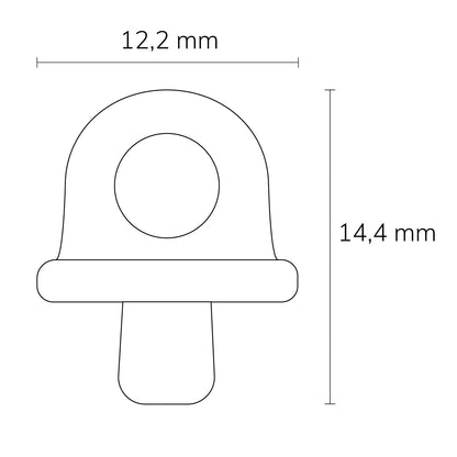 Profielaccessoire | eindstop voor gordijnrail