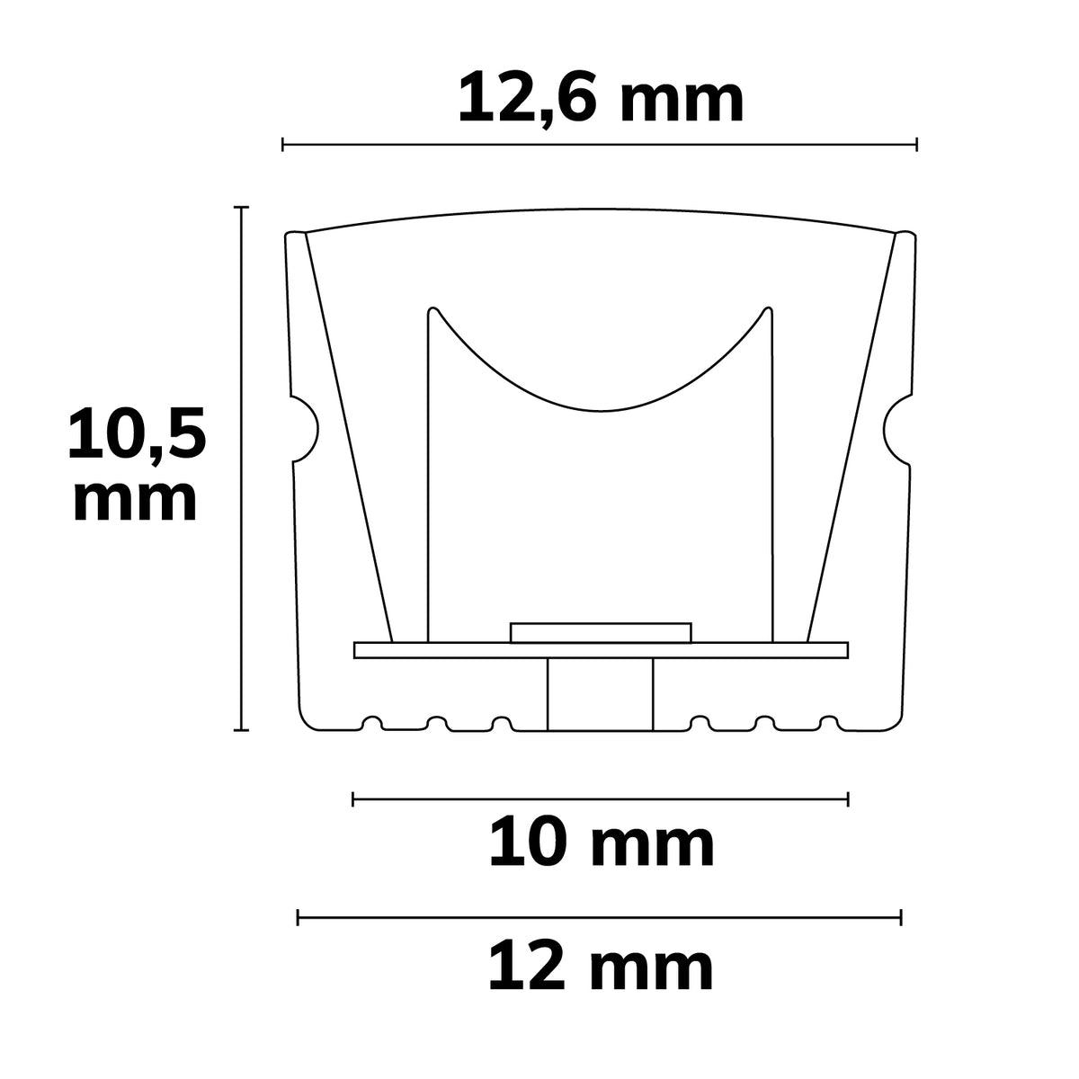 Wallwasher | LED-strip | 20x55° | 5m | 2700K | 18W/m | CRI90 | 24V | IP54