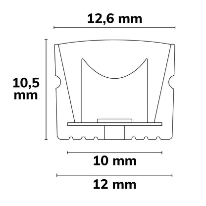 Wandwasser | LED-strip | 20x55° | CRI90 | 10m | 16W/m | 84 LED/m | 48V | IP67