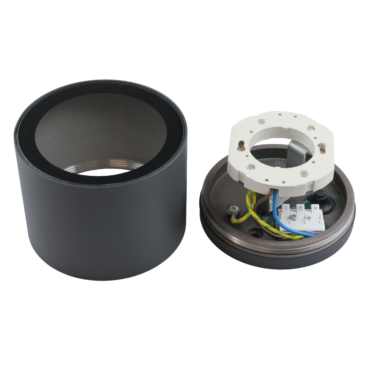 Plafondlamp | opbouw GX53 | IP54 | antraciet | exclusief lichtbron