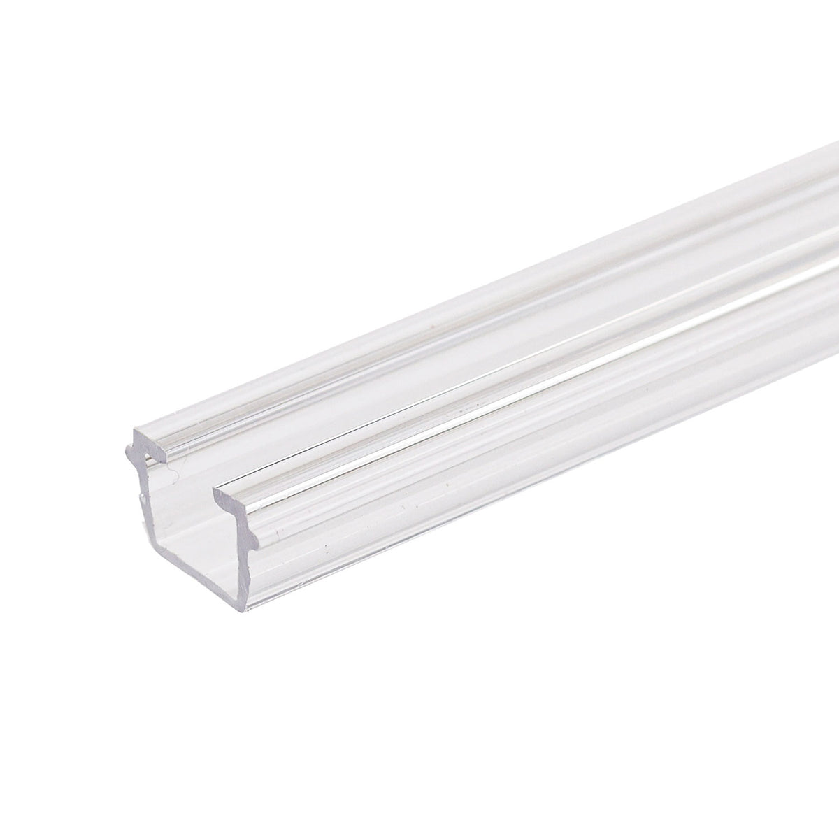 Profielaccessoire | gordijninleg transparant | binnenmaat 9,7x6,5mm | sleuf 6mm