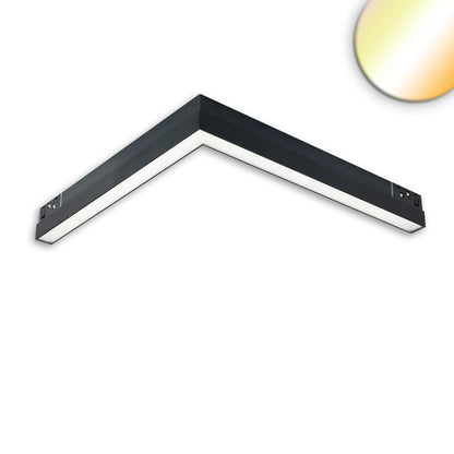 Track48 | Hoekarmatuur | horizontaal | zwart | Line+ | DALI DT8 | 20W | 1800K-4000K | 120°
