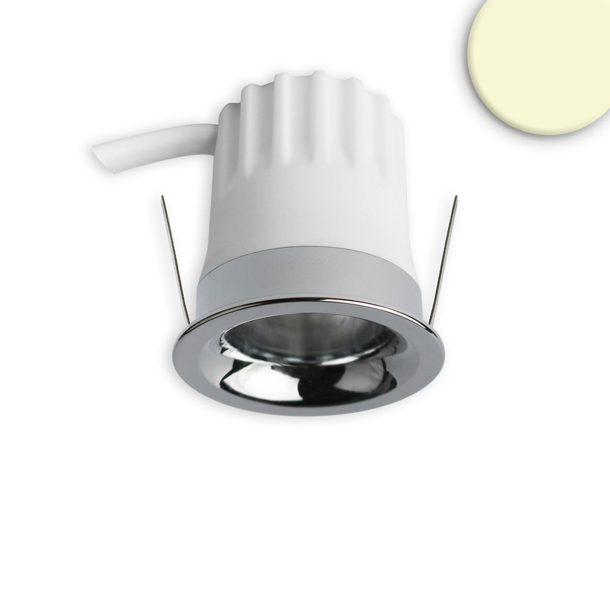BACK32 | Inbouwspot | rond | aluminium gepolijst | CRI90 | verdiept | honingraat | 5W | dimbaar