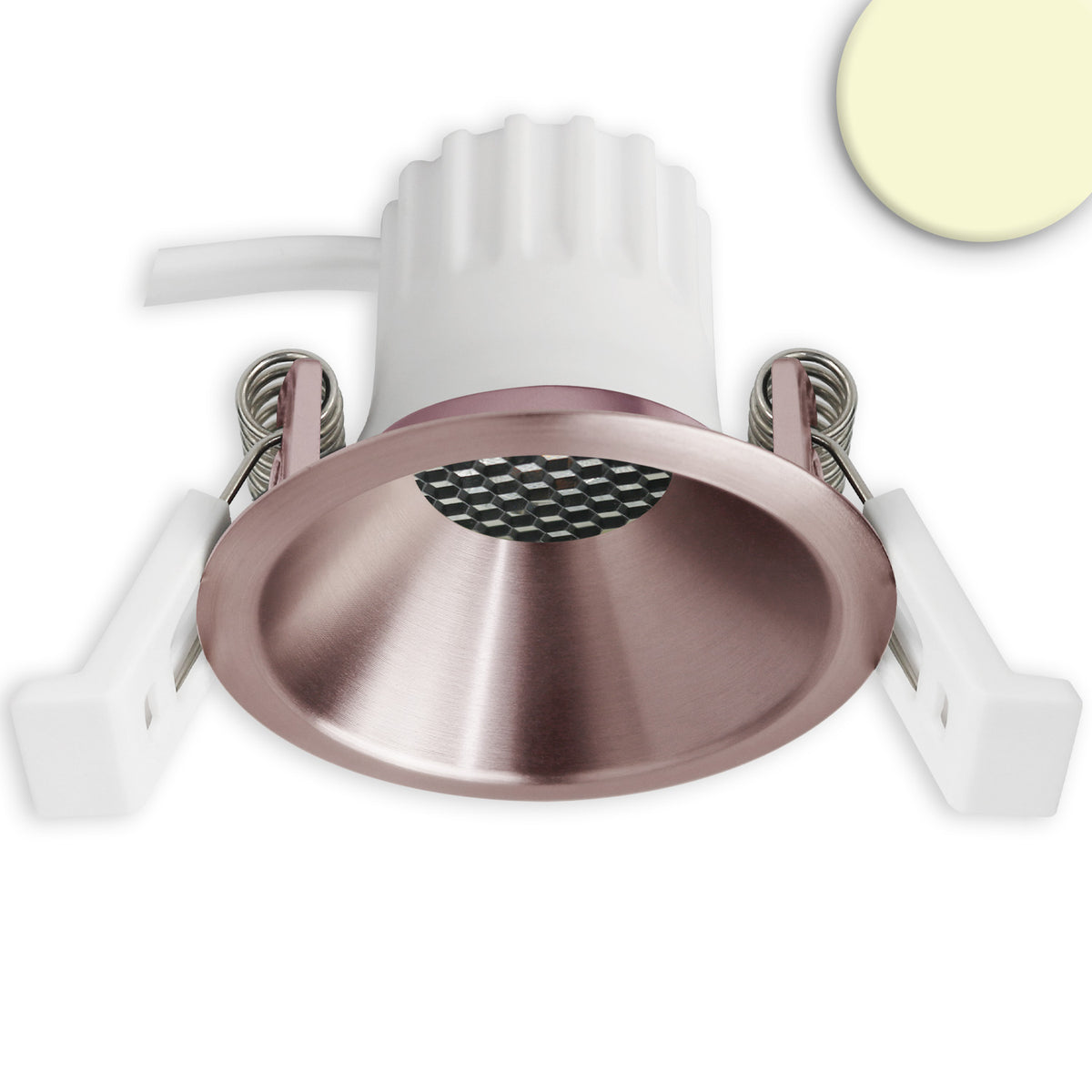 BACK45 | Inbouwspot | roségoud | rond | 5W | CRI90 | honingraat | dimbaar