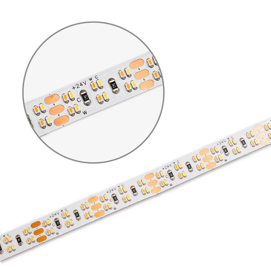 CRI919/940 CCT | LED-strip | 5m | 1900-4000K | 2x20W/m | 24V | IP20