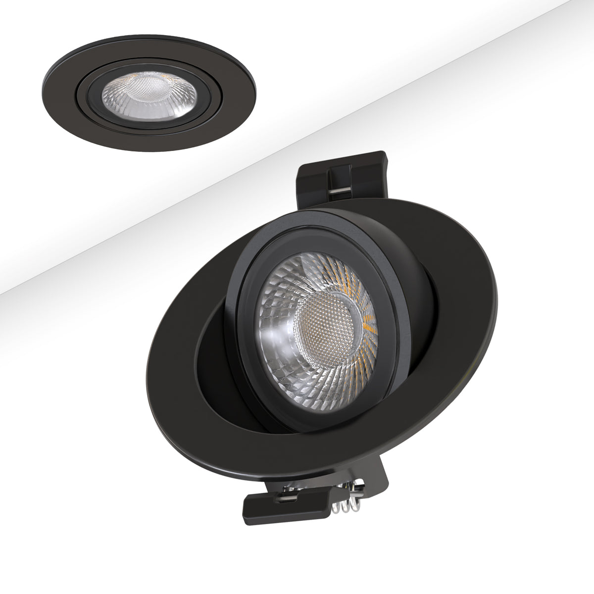 Sphere-68 | Inbouwspot | 2700/3000/4000K | 6W | 40° | CRI90 | dimbaar | kantelbaar