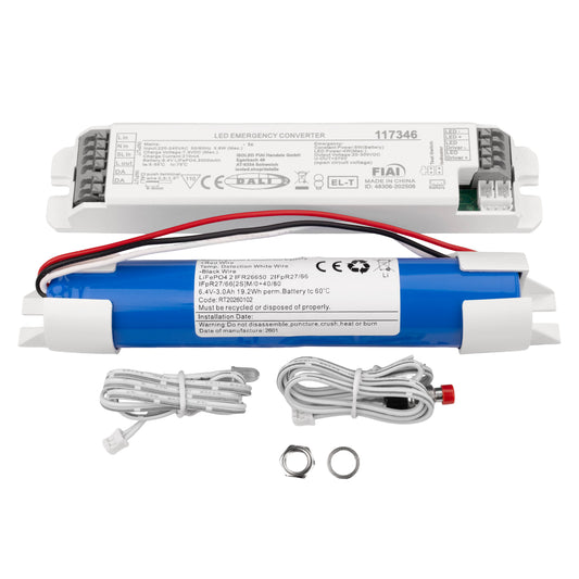EL-T | Noodverlichting | Noodstroommodule LiFePO4 Selftest | 3000mAh | 5W | DALI DT1
