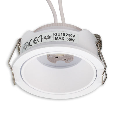 Inbouwframe | voor MR11/GU10 minispots | rond | IP65