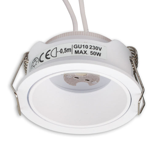 Inbouwframe | voor MR11/GU10 minispots | rond | IP65