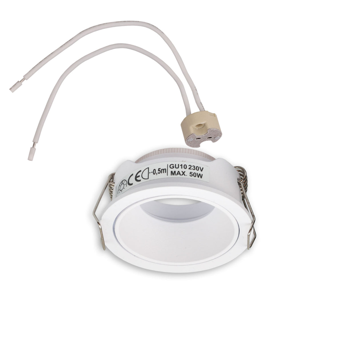 Inbouwframe | voor MR11/GU10 minispots | rond | IP65