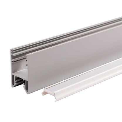 HALON | Aluminium profiel | armatuurprofiel | zilver gepoedercoat | klikbare koelstrip