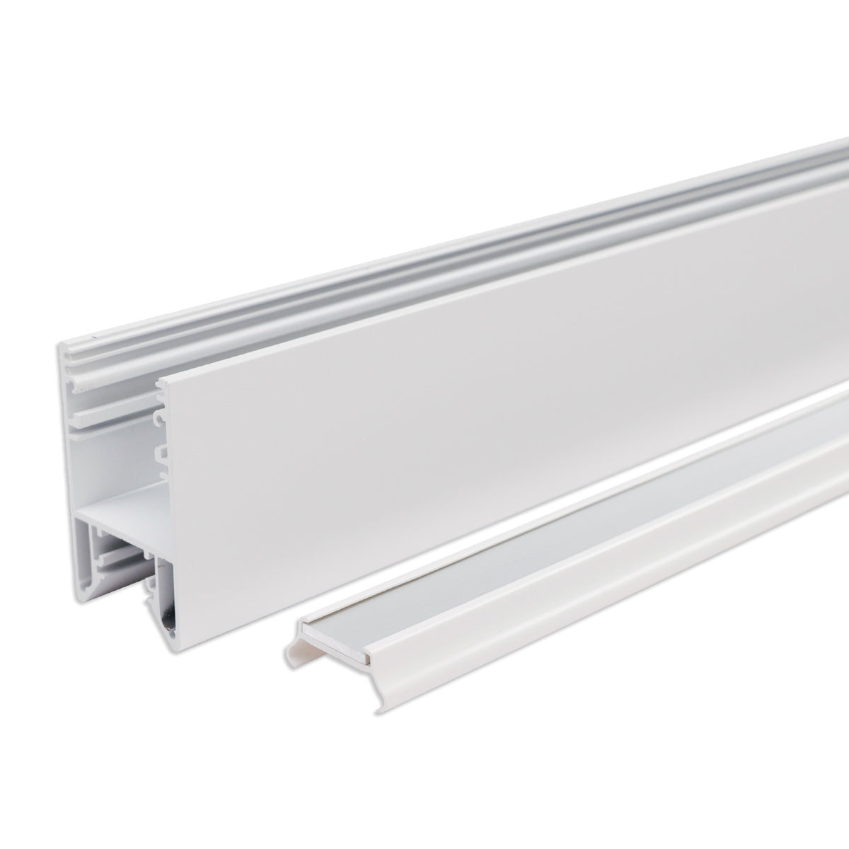 HALON | Aluminium profiel | armatuurprofiel | wit RAL 9003 | klikbare koelstrip | 300cm