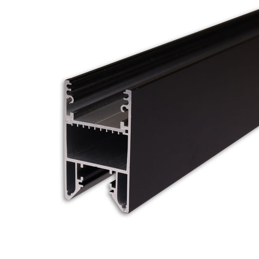 HALON | Aluminium profiel | armatuurprofiel | zwart RAL 9005 | schuifbare koelstrip