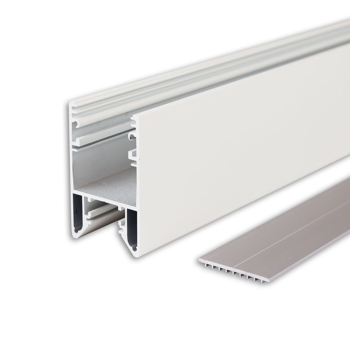 HALON | Aluminium profiel | armatuurprofiel | wit RAL 9003 | schuifbare koelstrip | 300cm