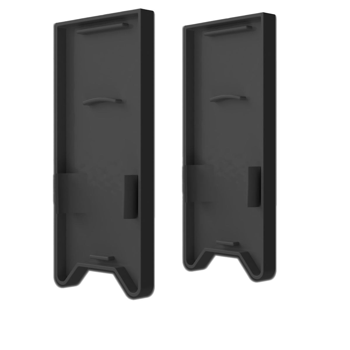 HALON | Profielaccessoire | Eindkap EC120 met lichtsluis | voor U-cover C63 | zwart | 2 stuks