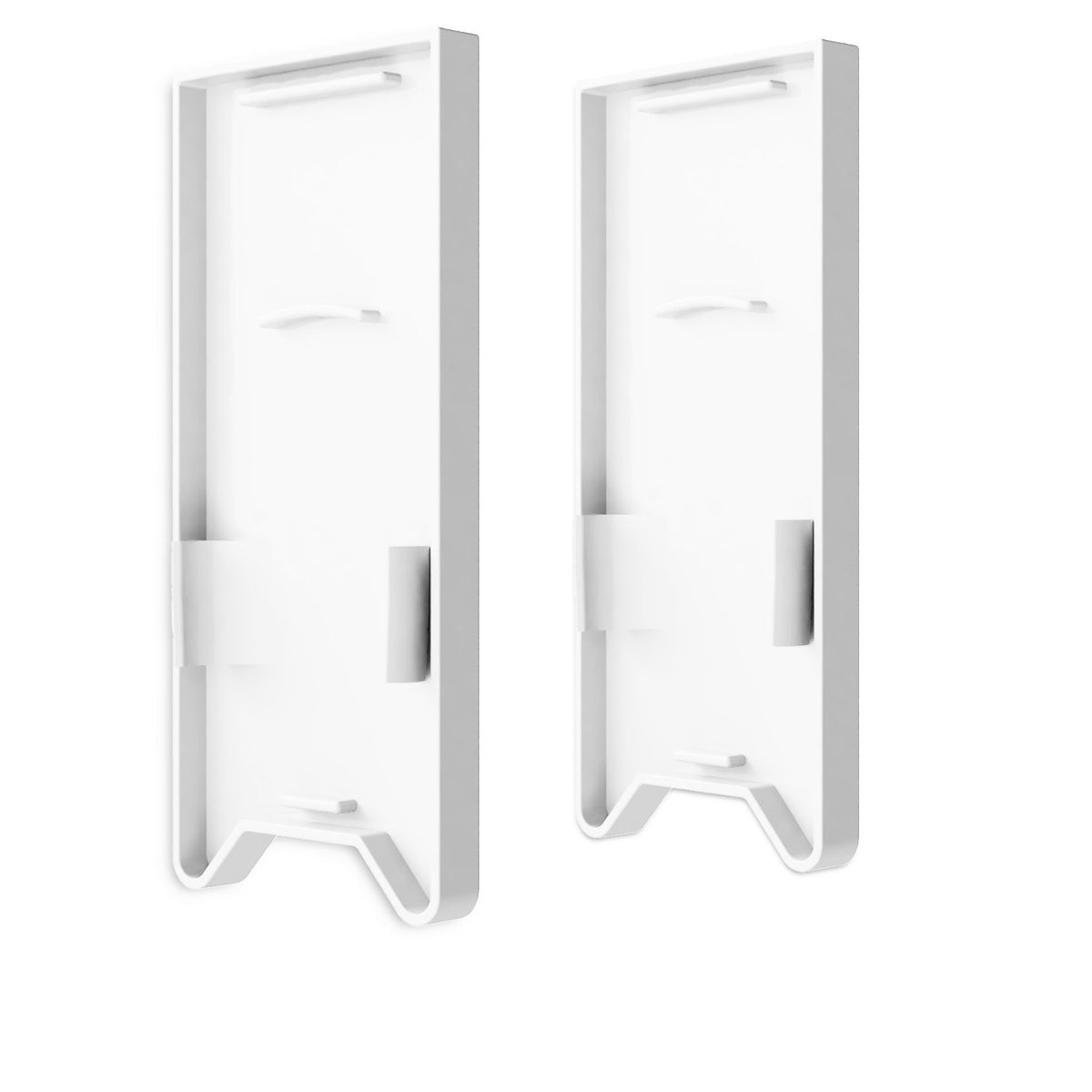 HALON | Profielaccessoire | Eindkap EC120 met lichtsluis | voor U-cover C63 | wit | 2 stuks
