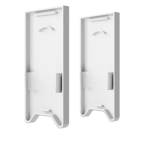 HALON | Profielaccessoire | Eindkap EC121 met lichtsluis | voor U-cover C68 | wit | 2 stuks