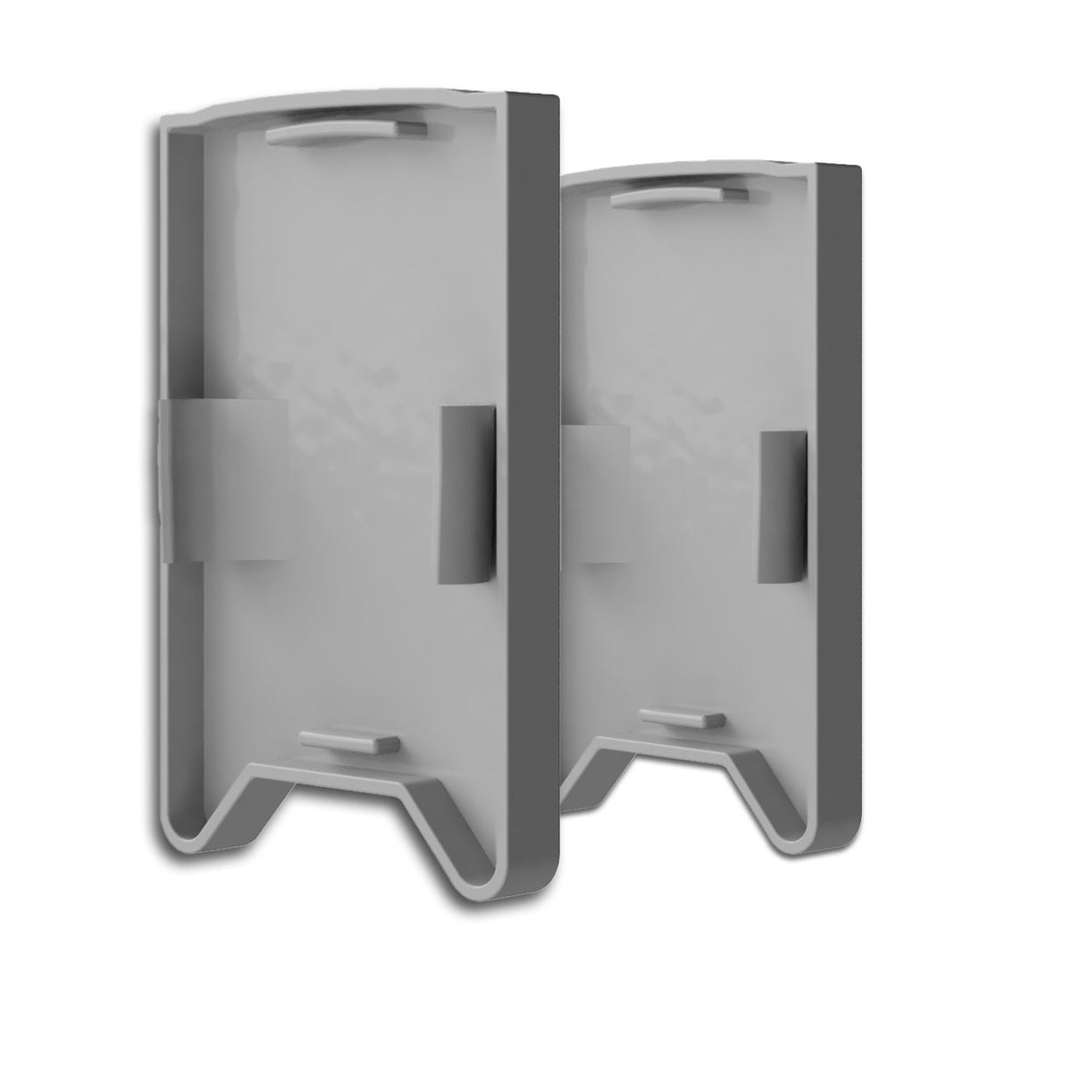 HALON | Profielaccessoire | Eindkap EC119 met lichtsluis | voor C29/C61 | zilver | 2 stuks