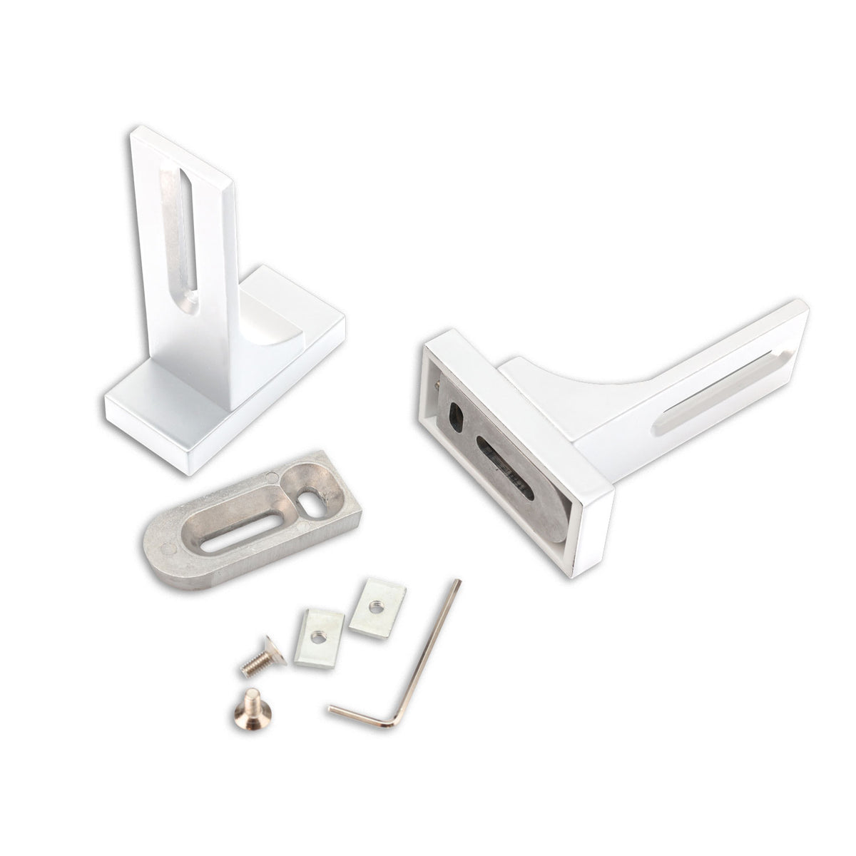 Profielaccessoire | wandbeugel voor gordijnprofielen | kort | 2 stuks
