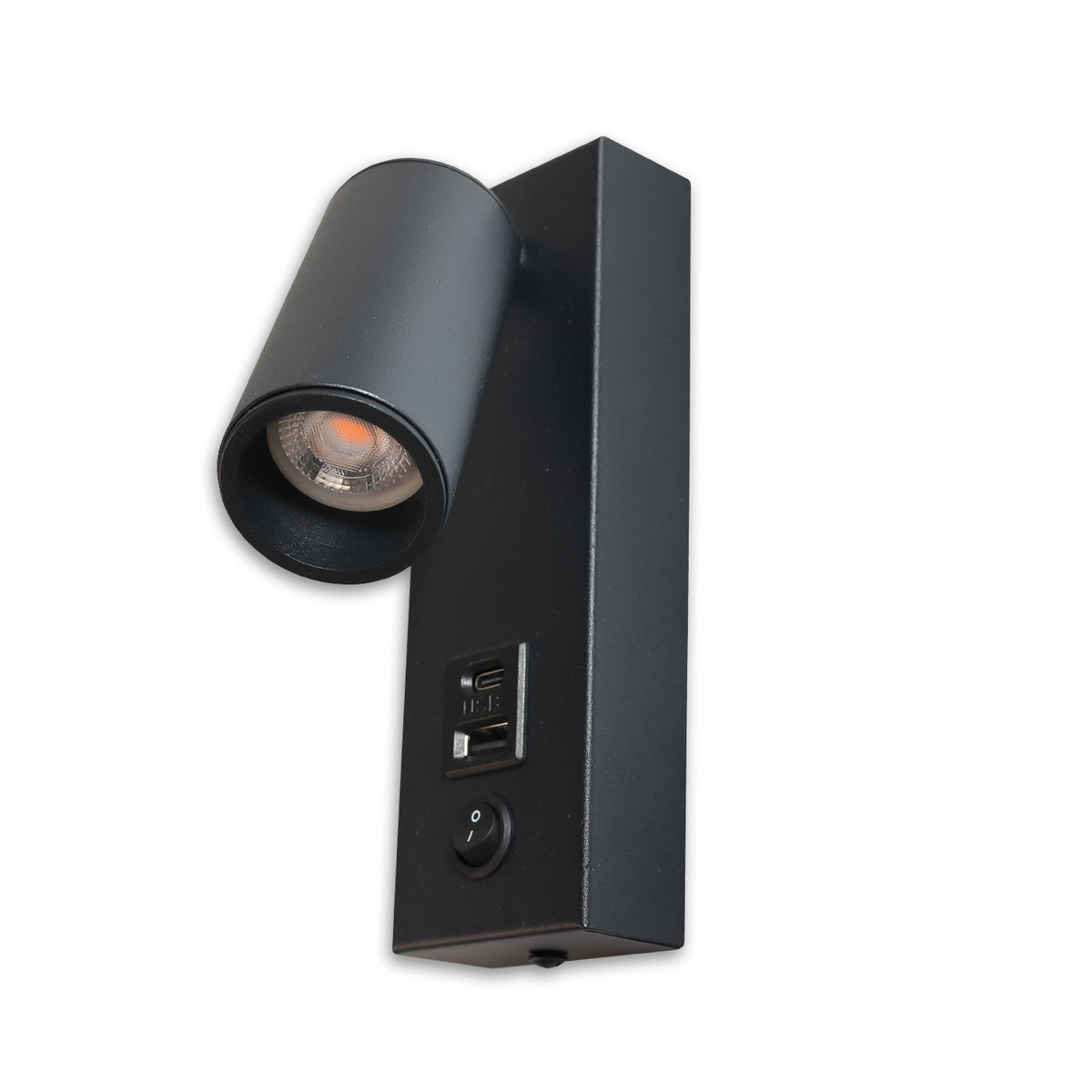 Leeslamp | Wandlamp | USB-A en USB-C | 3000K | 4,5W | zwart