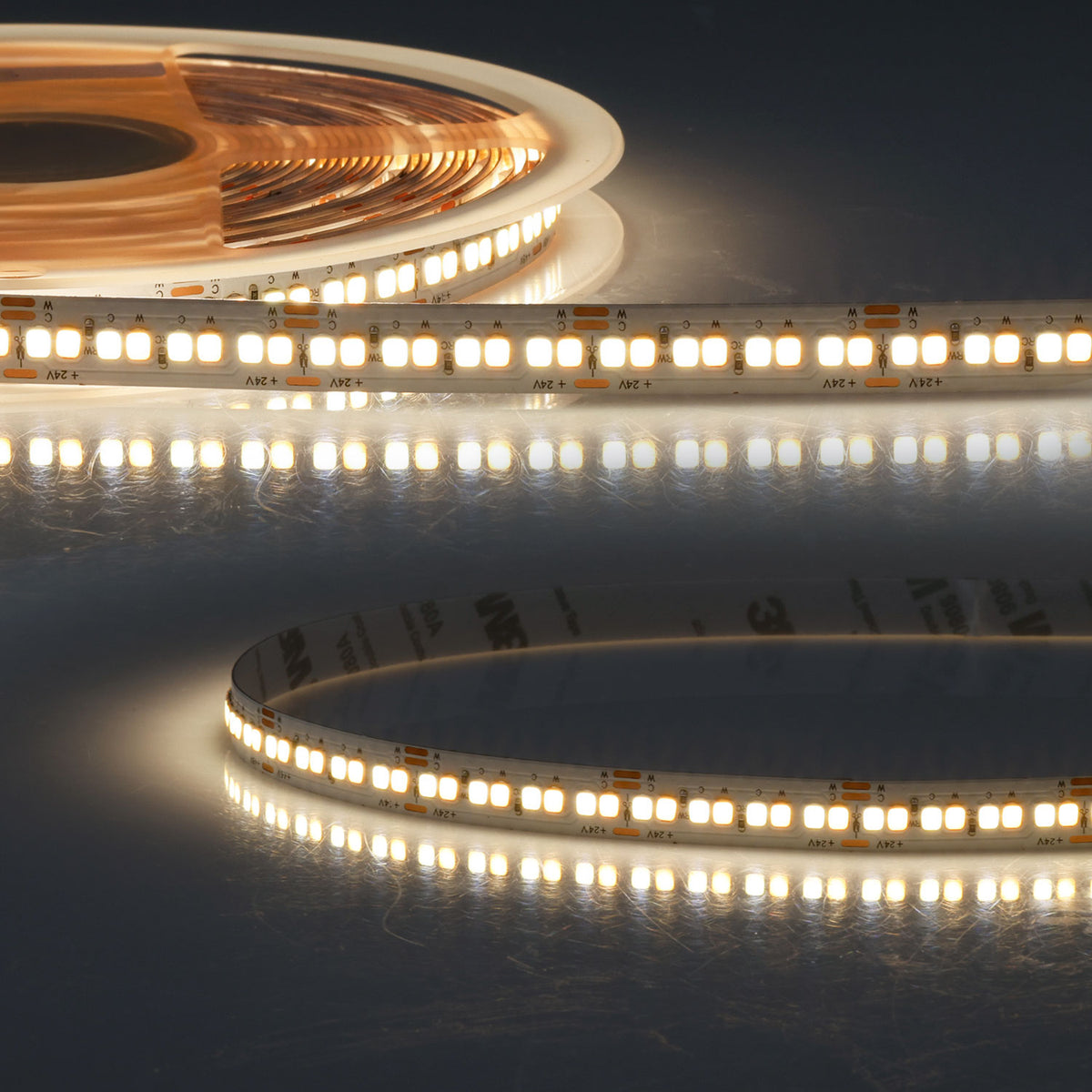 CRI918/940 CCT | LED-strip | 10m | 1800-4000K | 6W+6W | 24V | IP20