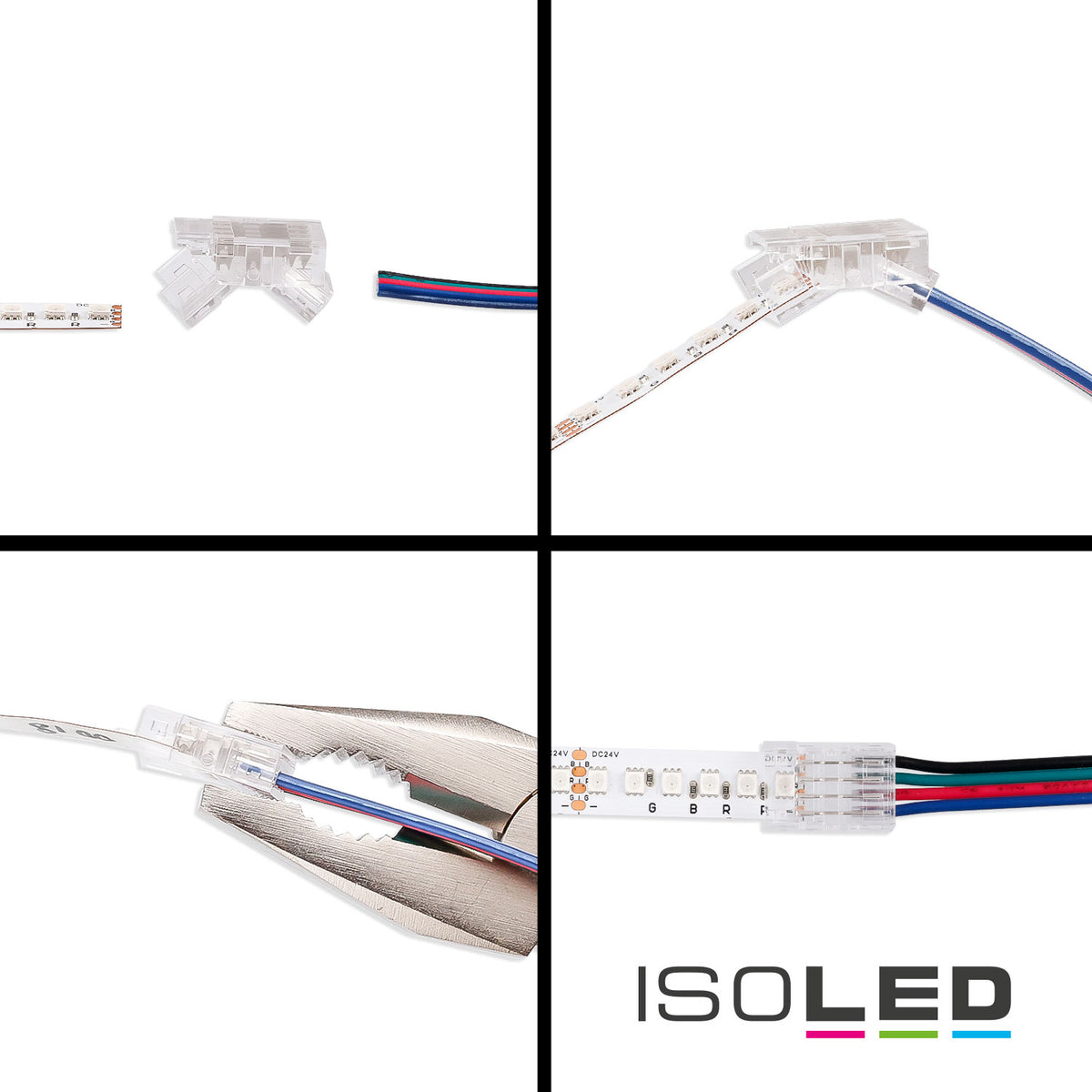K3-410 | Connector | voor 4-polige LED-strip 10mm | IP20 | max. 5A