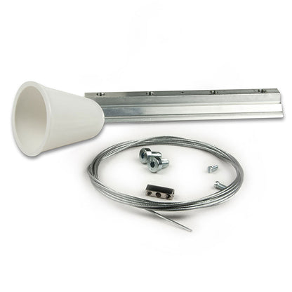 3-PH Classic | Railaccessoire | Kabelpendel met montageplaat | staalkabel 2m | 1 stuk