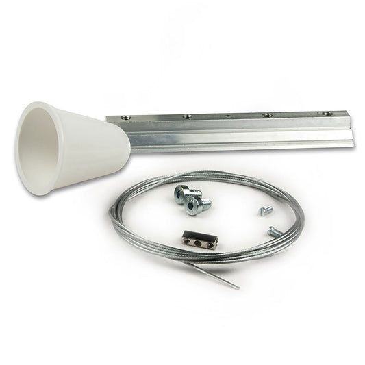 3-PH Classic | Railaccessoire | Kabelpendel met montageplaat | staalkabel 2m | 1 stuk